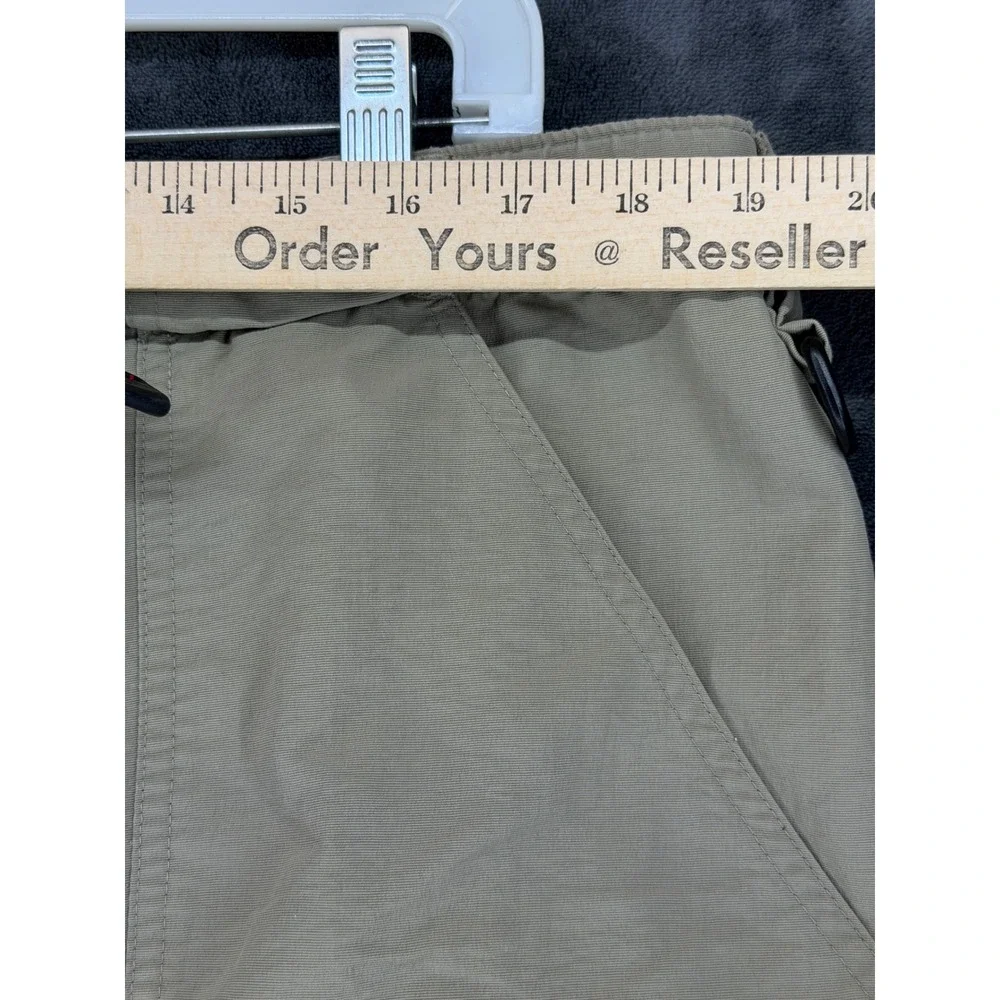 The North Face Mens‎ XL Khaki Convertible Zip Off Hiking Cargo Pants Belted